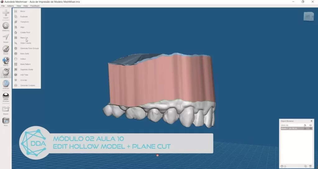 Mockup digital odontologico com Autodesk Meshmixer